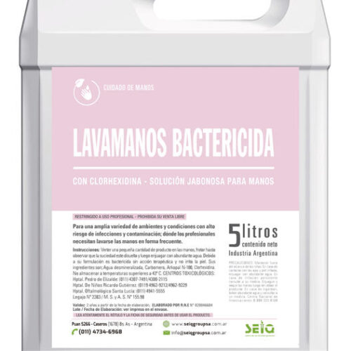 LAVA MANOS BACTERICIDA X 5L