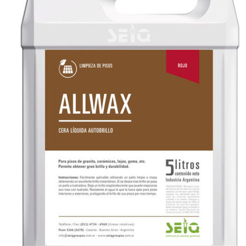 ALLWAX  X 5L ROJO