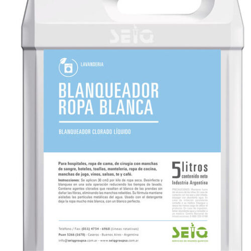 BLANQUEADOR P- ROPA BLANC X 5L