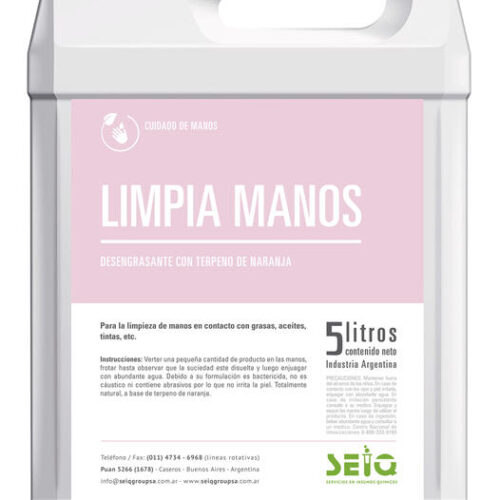 LAVA MANO CON TERPENO  X 5L