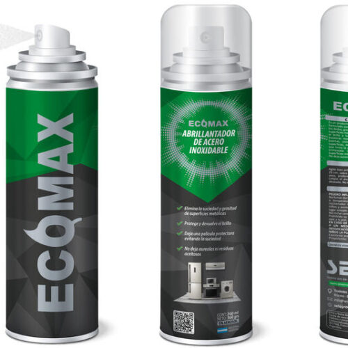 ECOMAX AERO ABRILLANTADOR DE ACERO INOXIDABLE x 360g