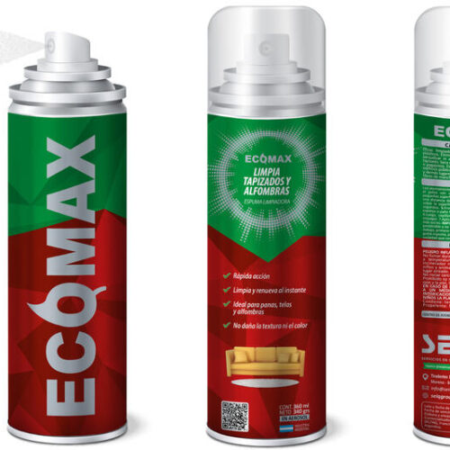 ECOMAX AERO LIMPIA TAPIZADOS Y ALFOMBRAS x 360g