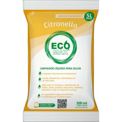 SOBRE DESODORANTE  ECOMAX CITRONELLA