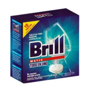 BRILL MATIC P/MAQUINAS LAVAVAJILLAS X 10TAB. x 200GRS