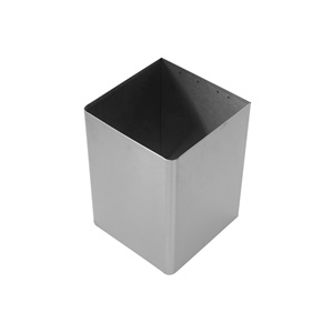 CESTO CHICO CUADRADO ACERO 15L
