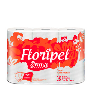 Rollo Cocina Floripel 10x3 Bco 40 p