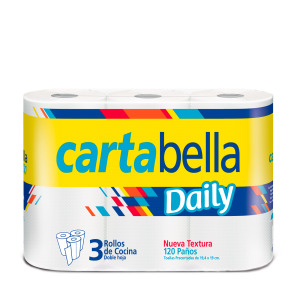 Rollo Cocina Cartabella 10x3 Bco 40 p