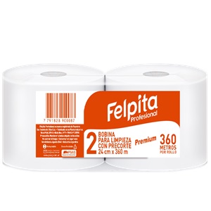 BOBINA FELPITA PREMIUN 2x360 mts DH C/Prec