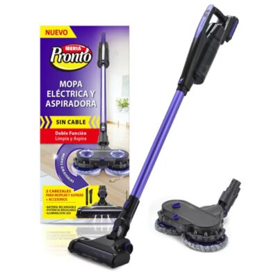 Iberia Pronto® Mopa Eléctrica y Aspiradora todo en uno