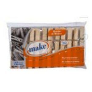 BROCHE P ROPA DE MADERA X 12u