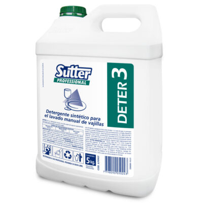 DETER 3 X 5L- Detergente sintetico ULTRA CONCENTRADO para el lav