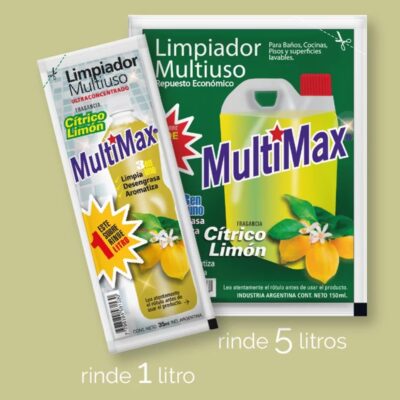 SOBRE MULTIMAX Limpiador - Rinde 5 litros