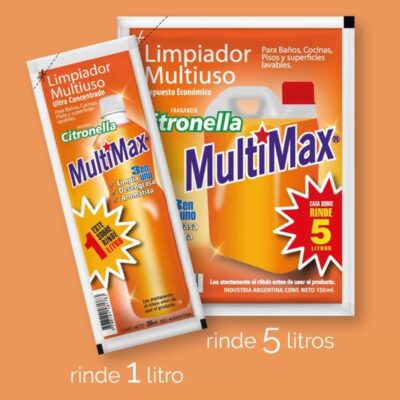 SOBRE MULTIMAX Limpiador - Rinde 5 litros