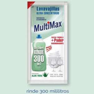 SOBRE MULTIMAX Lavavajilla ALOE