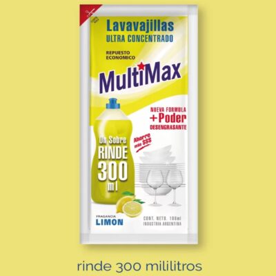 SOBRE MULTIMAX Lavavajilla LIMON