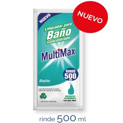 SOBRE multimax LIMPIADOR BAÑO CONC. x 500l