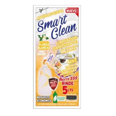 ANT FLORES SOBRE DESODORANTE ANTIBACTERIAL SMART CLEAN FLORES BLANCAS X