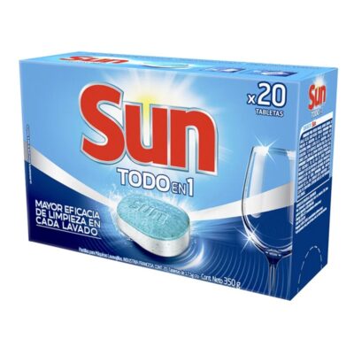 DETERGENTE SUN TABLETAS TODO EN 1