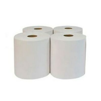 TOALLA ROLLO 300M D-H BCO 4U