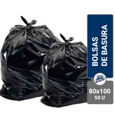 BOLSA NEGRO 80X110 X 50U