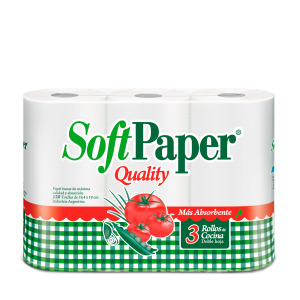 Rollo Cocina.Soft Paper 10x3 Bco 40 p